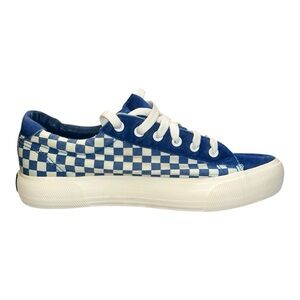 MUDD Women's Fashion Sneakers Size 11 Blue White Checkerd Laced